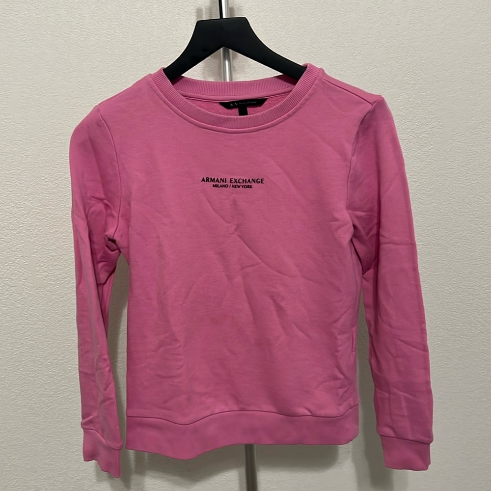 Pink Armani Exchange sweater